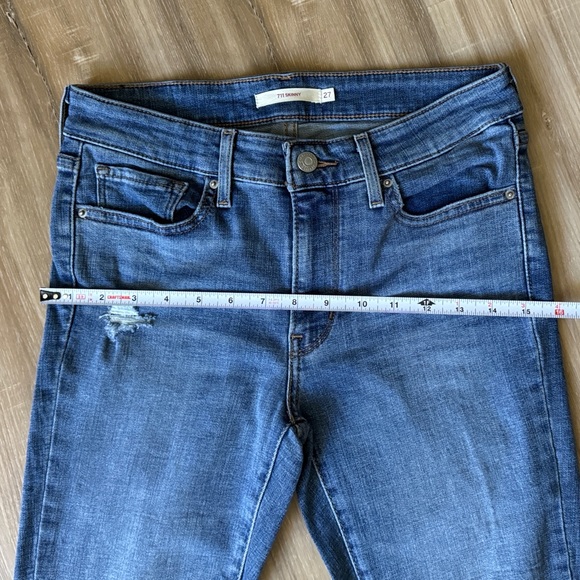 Levi’s 711 Mid Rise Skinny Jeans Size 27 - Picture 8 of 10